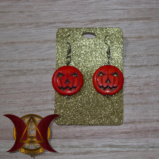 evil jack-o lanterns earrings